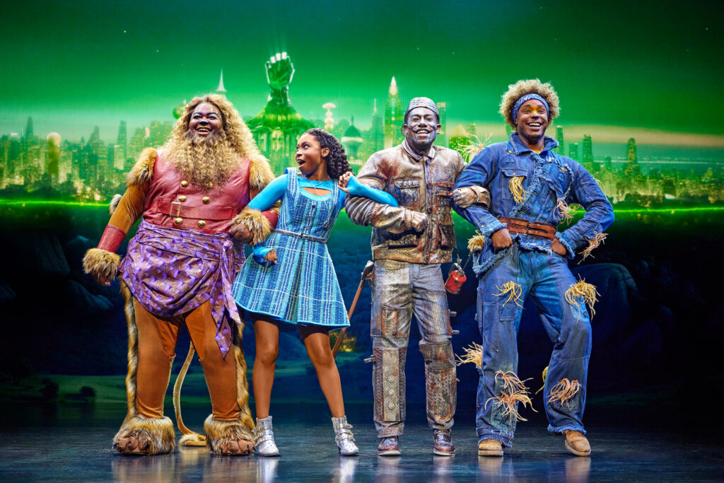 Kyle Ramar Freeman, Nichelle Lewis, Phillip Johnson Richardson, and Avery Wilson in The Wiz. Photo by Jeremy Daniel.