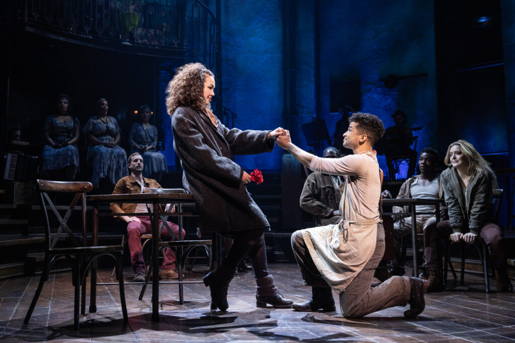 Solea Pfeiffer and Jordan Fisher in Hadestown. Photo by Matthew Murphy.