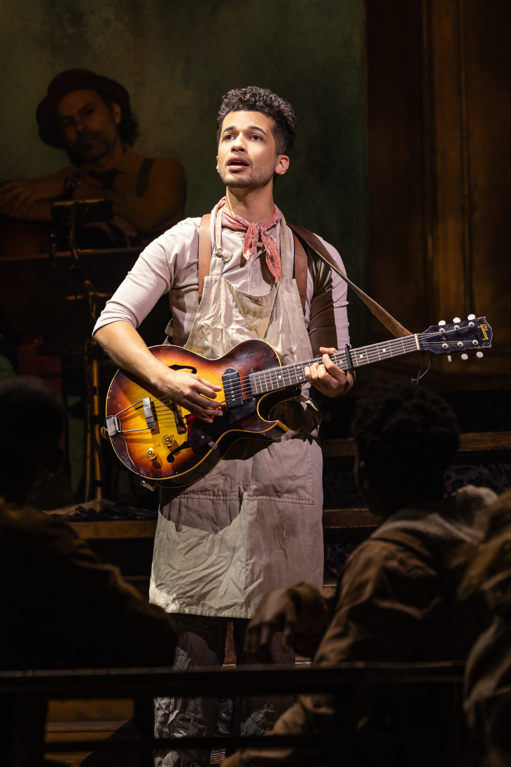 Jordan Fisher in Hadestown. Photo by Matthew Murphy.