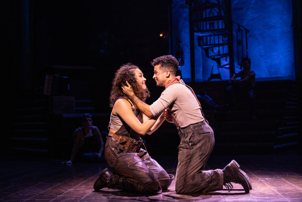 Solea Pfeiffer and Jordan Fisher in Hadestown. Photo by Matthew Murphy.