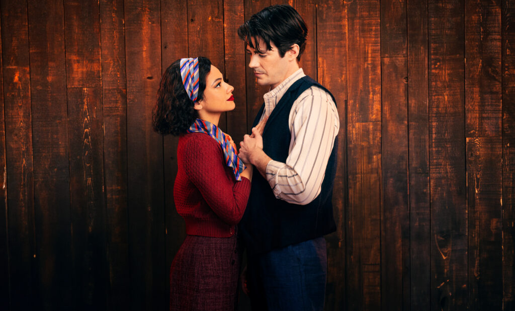 Isabelle McCalla and Grant Gustin in Water for Elephants. Photo by Sophy Holland.