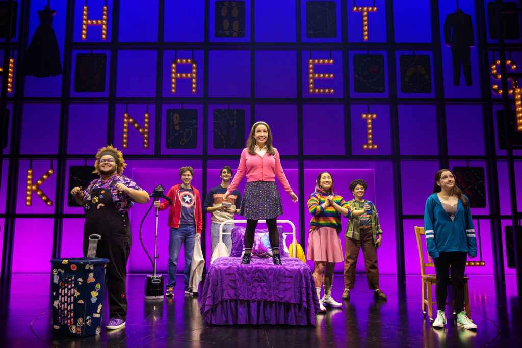 Ashley Wool and the Broadway cast of How to Dance in Ohio. Photo by Curtis Brown.