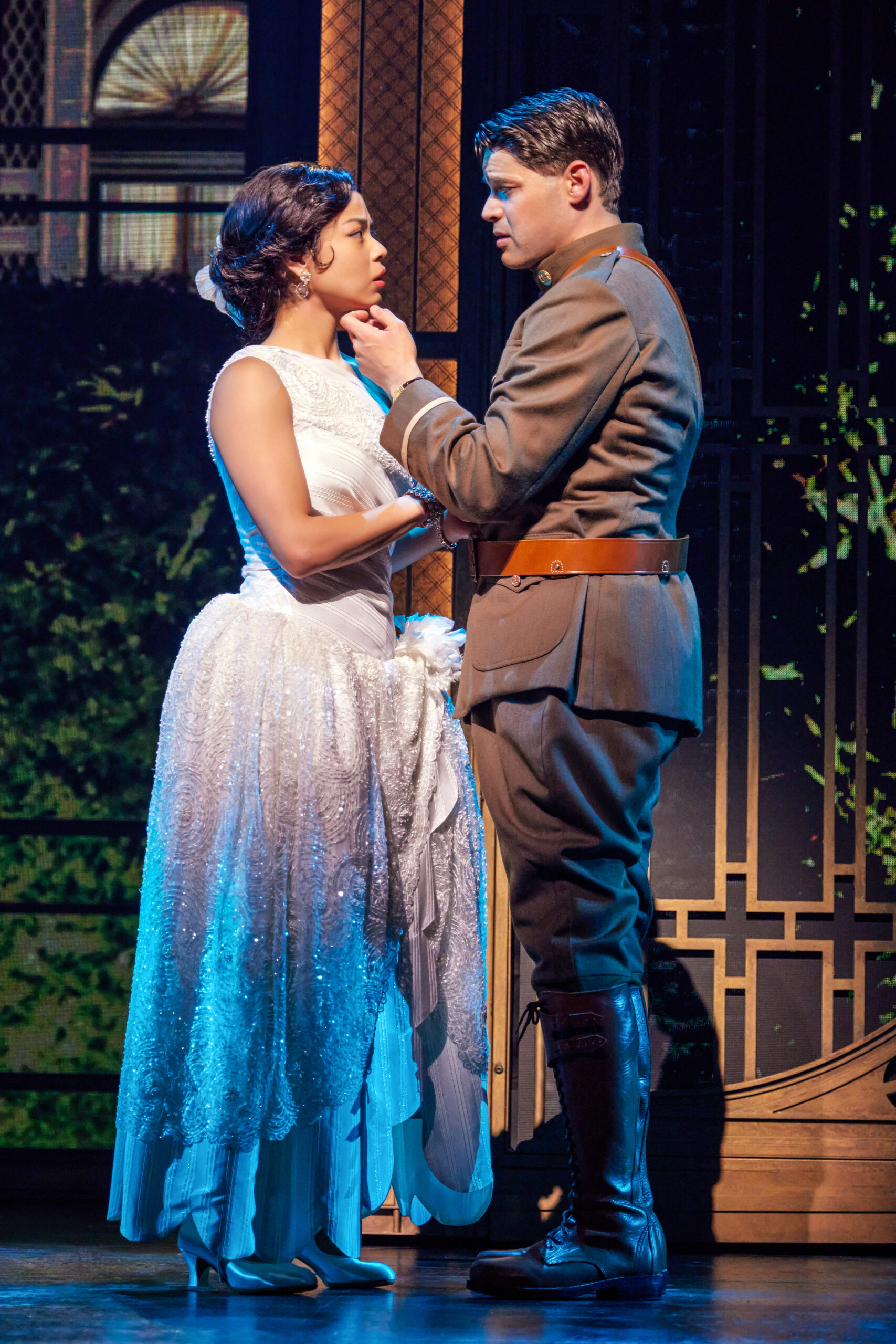 Eva Noblezada and Jeremy Jordan in the Paper Mill Playhouse production of The Great Gatsby. Photo by Jeremy Daniel.