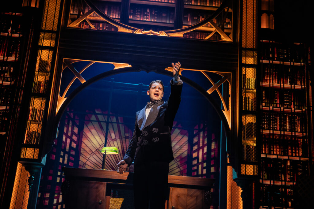 Jeremy Jordan in the Paper Mill Playhouse production of The Great Gatsby. Photo by Evan Zimmerman for MuphyMade.
