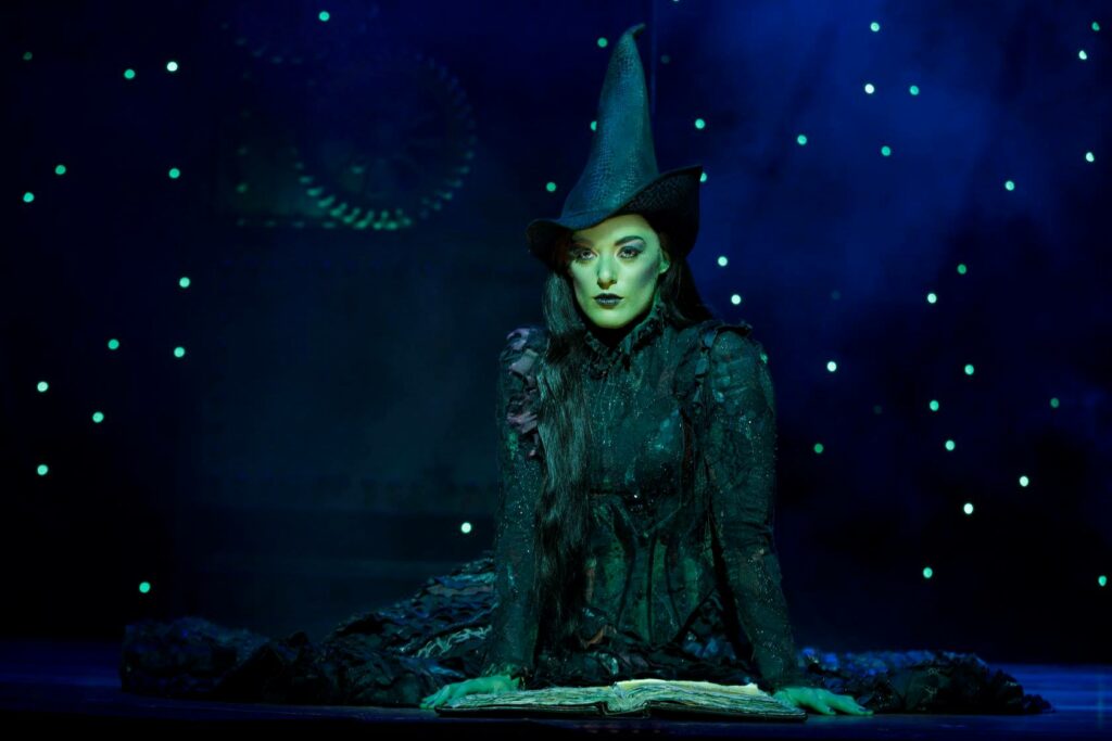 Mary Kate Morrissey in <i>Wicked</i>. Photo by Joan Marcus.