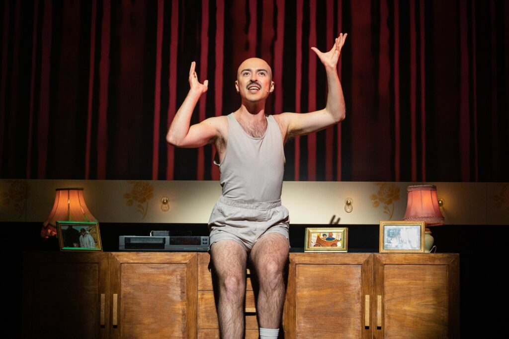 Rob Madge in the West End production of My Son's a Queer. Photo by Mark Senior.