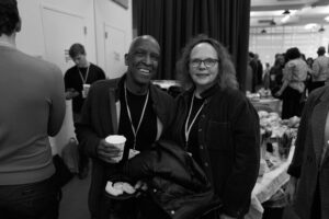 Dorian Harewood and Maryann Plunkett in rehearsals for The Notebook. Photo by Jenny Anderson.