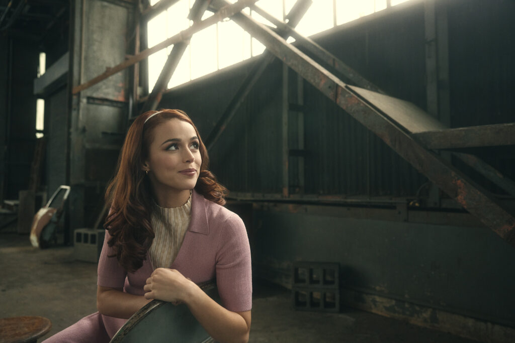 Emma Pittman as Cherry Valance in The Outsiders. Photo by Miller Mobley.