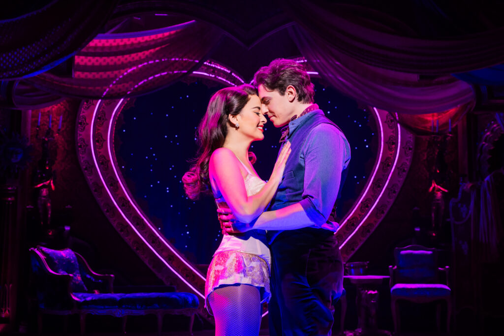 Courtney Reed and Derek Klena in Moulin Rouge! The Musical. Photo by Evan Zimmerman for MurphyMade.
