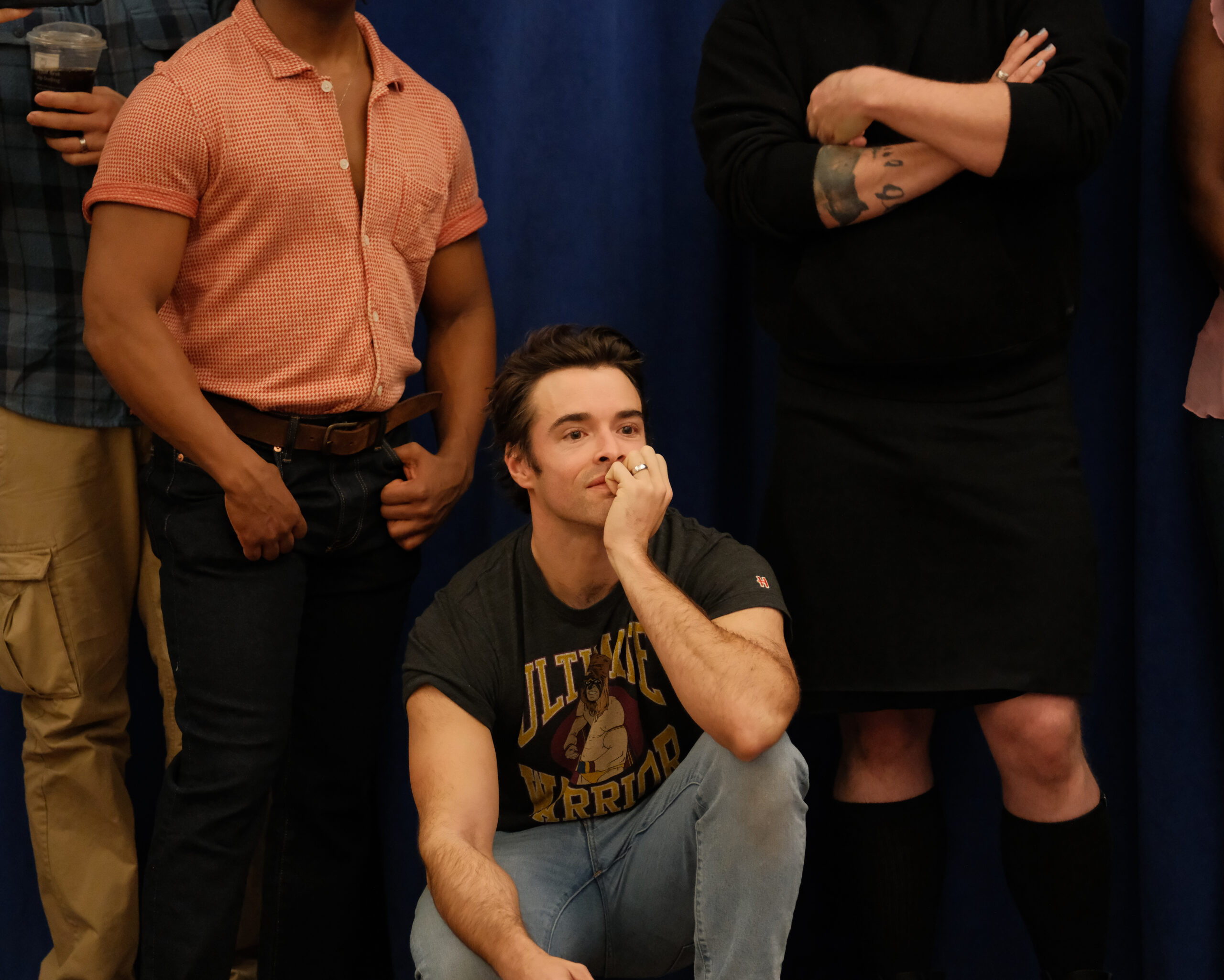 Corey Cott in rehearsals for The Heart of Rock and Roll. Photo by Paul Aphisit.