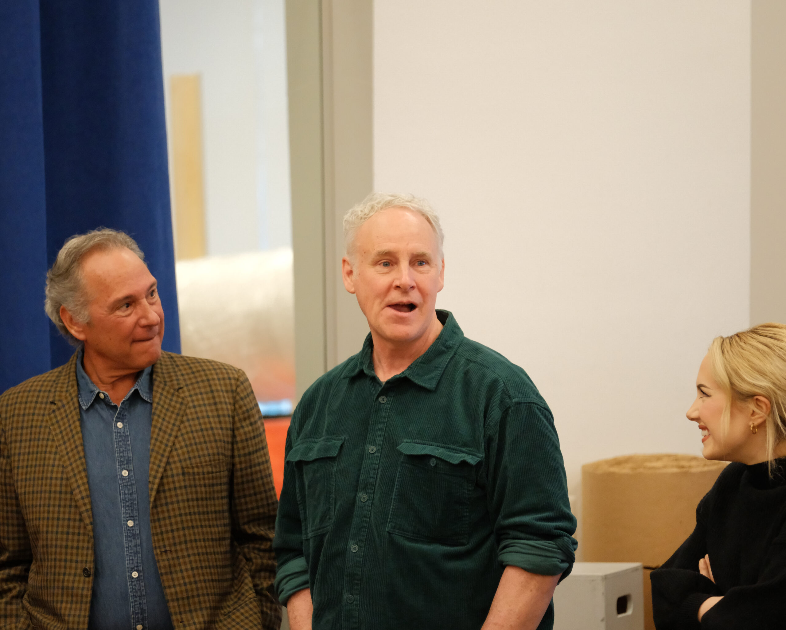 Kevin Pariseau and John Dossett in rehearsals for The Heart of Rock and Roll. Photo by Paul Aphisit.