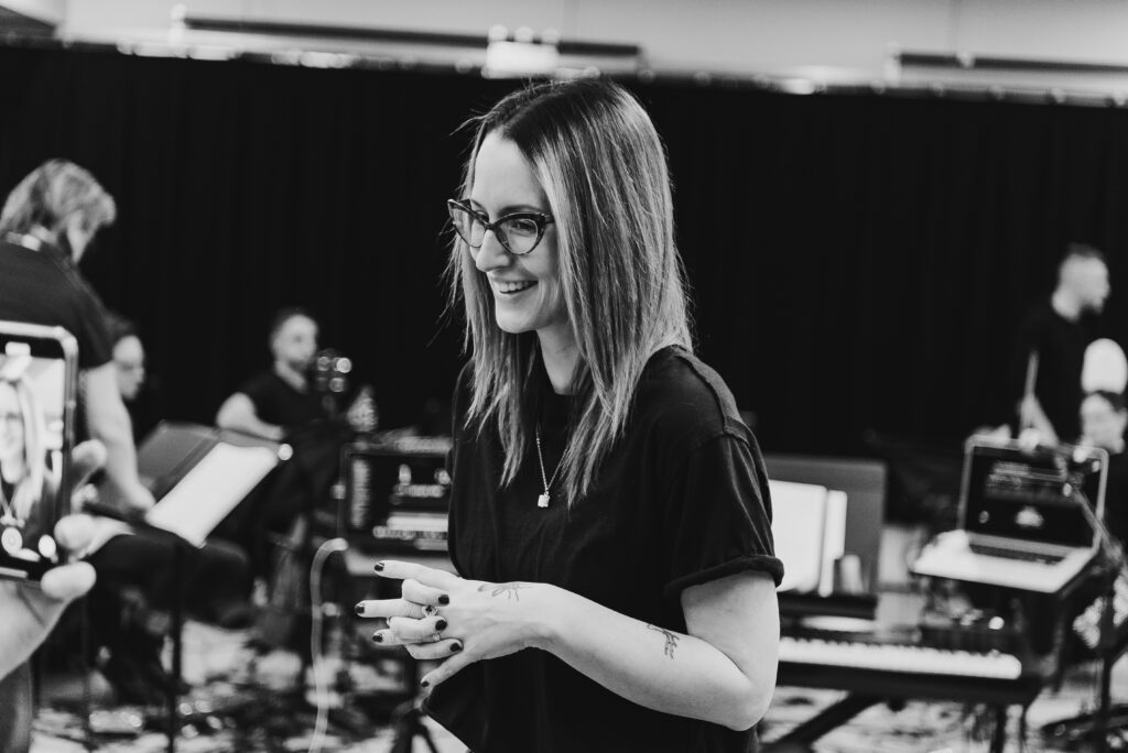 Ingrid Michaelson during The Notebook's sitzprobe. Photo by Michaelah Reynolds.