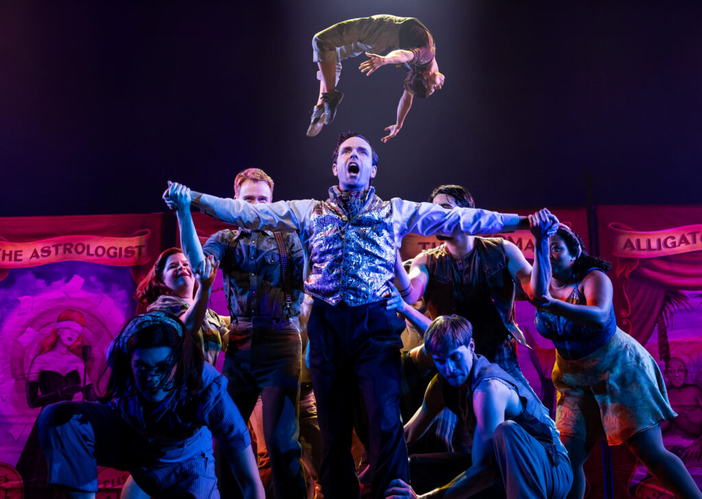 Paul Alexander Nolan and the cast of Water for Elephants. Photo by Matthew Murphy.
