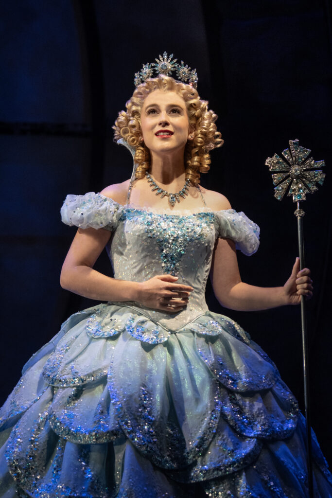 Alexandra Socha in Wicked. Photo by Joan Marcus.