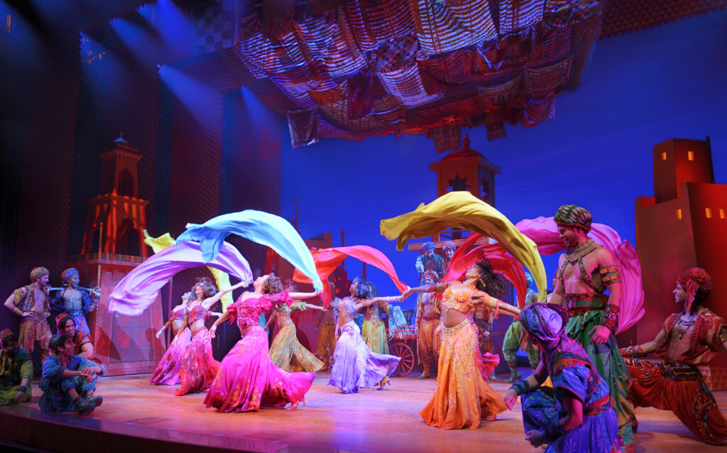 The company of <i>Aladdin</i>. Photo by Deen van Meer.
