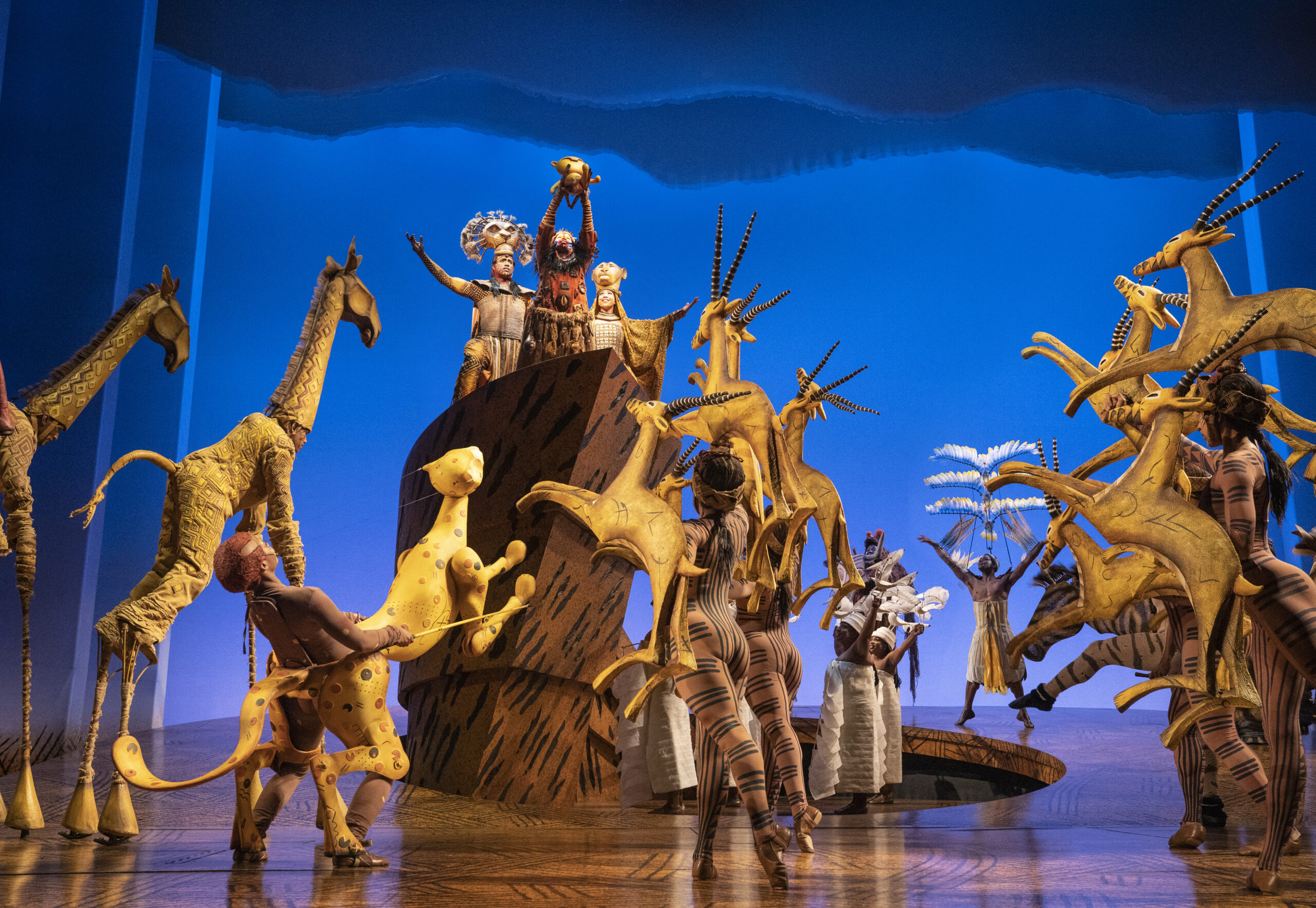 The cast of Disney on Broadway’s The Lion King.
