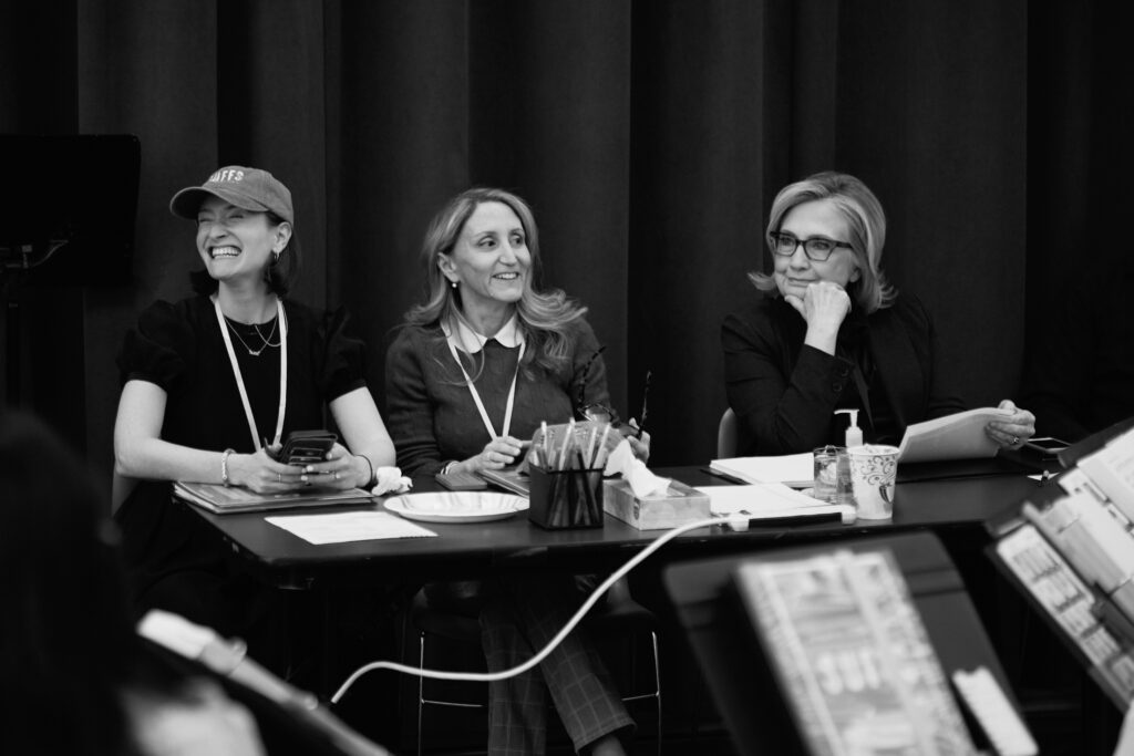 Rachel Sussman, Jill Furman, and Secretary Hillary Clinton. Photo by Jenny Anderson.