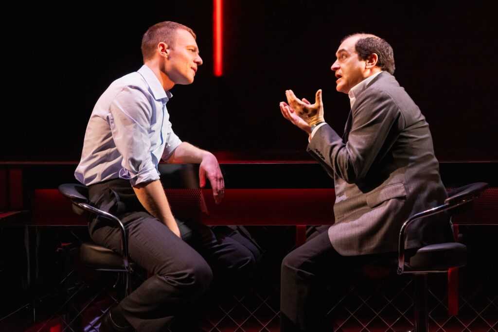Luke Thallon and Michael Stuhlbarg in Patriots. Photo by Matthew Murphy.