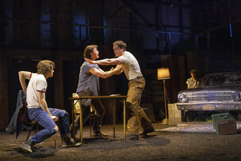The cast of The Outsiders. Photo by Matthew Murphy.