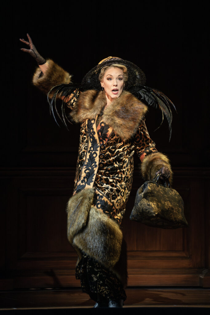 Emily Skinner as Alva Belmont in Suffs.