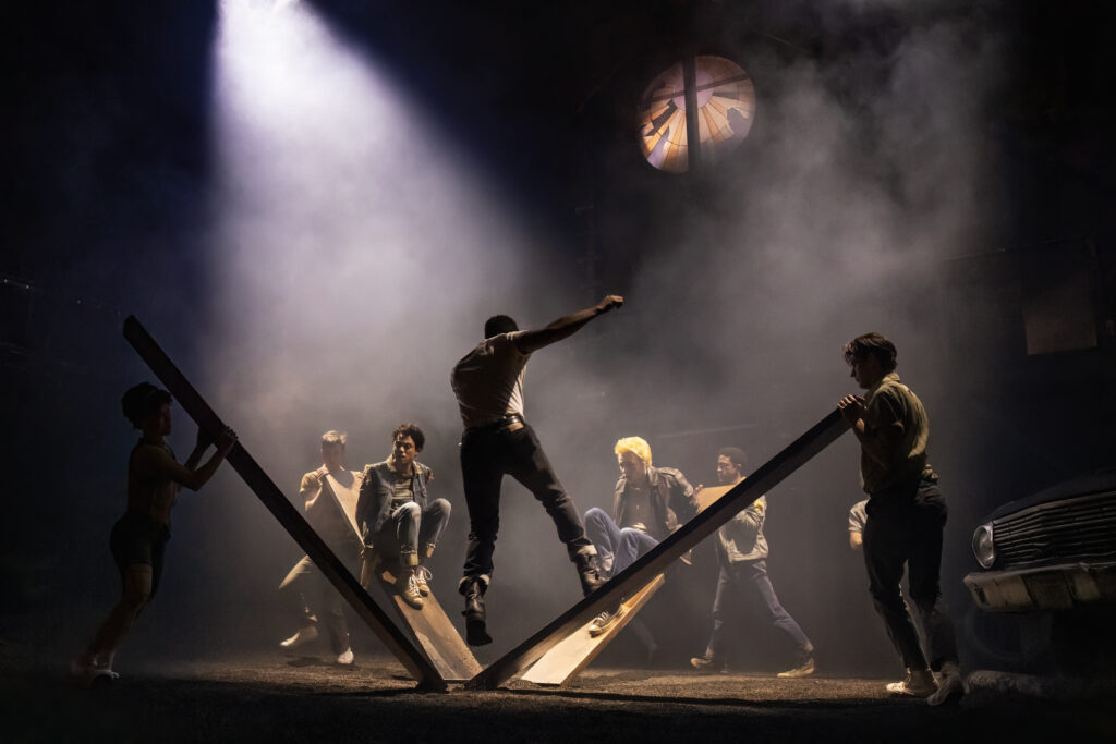 The cast of The Outsiders. Photo by Matthew Murphy.