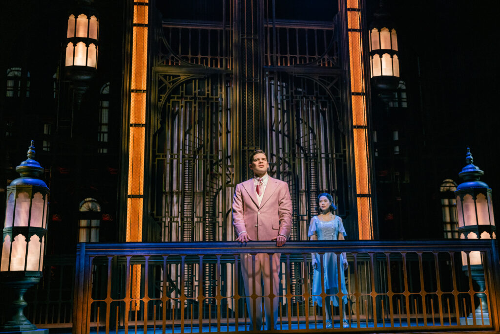 Eva Noblezada and Jeremy Jordan in The Great Gatsby.