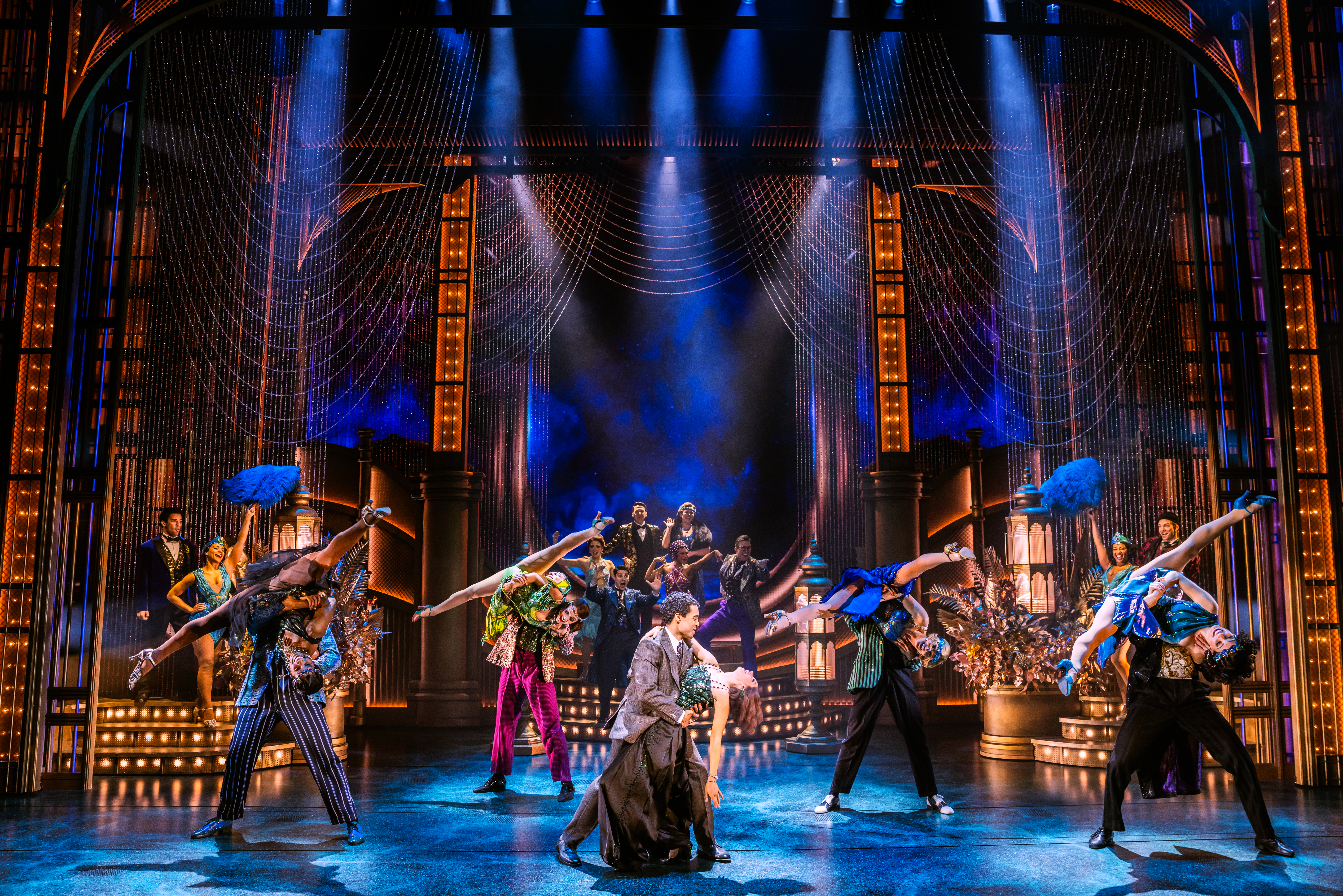 Noah J. Ricketts, Samantha Pauly, and the cast of The Great Gatsby.