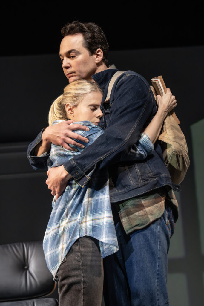 Celia Keenan-Bolger and Jim Parsons in Mother Play.