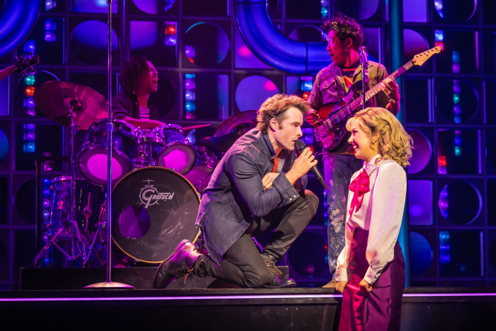 Corey Cott and McKenzie Kurtz in The Heart of Rock and Roll.