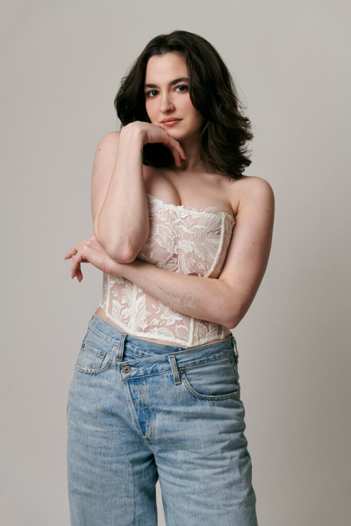 Hannah Cruz of <i>Suffs</i>. Photo by Justin Patterson, Hair & Makeup by Emily Katz.