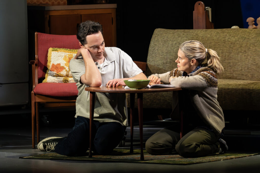 Jim Parsons and Celia Keenan-Bolger in Mother Play.