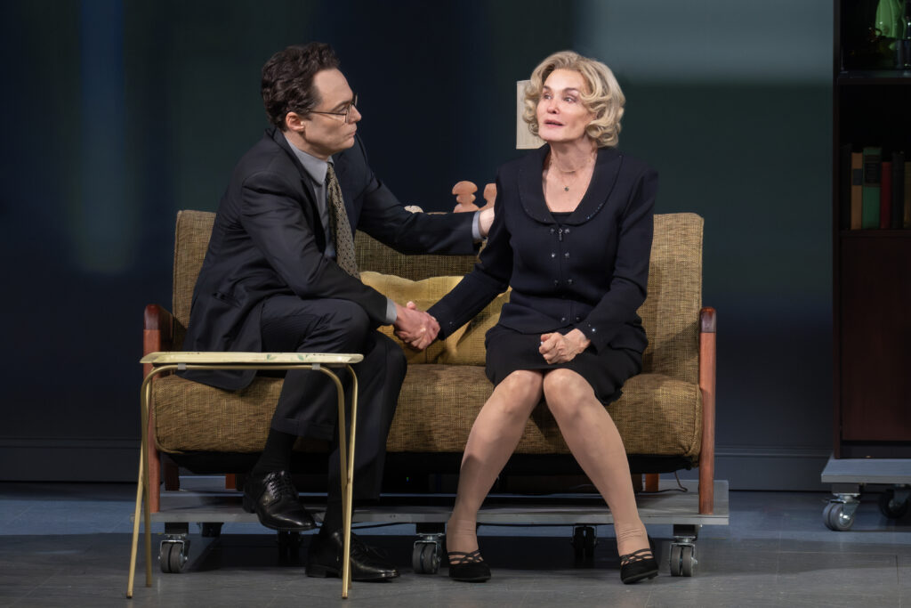 Jim Parsons and Jessica Lange in Mother Play.