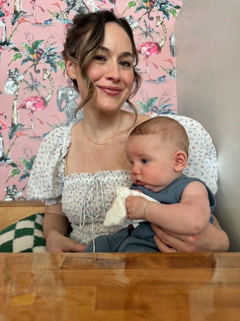 Alison Luff with her son, Levi.