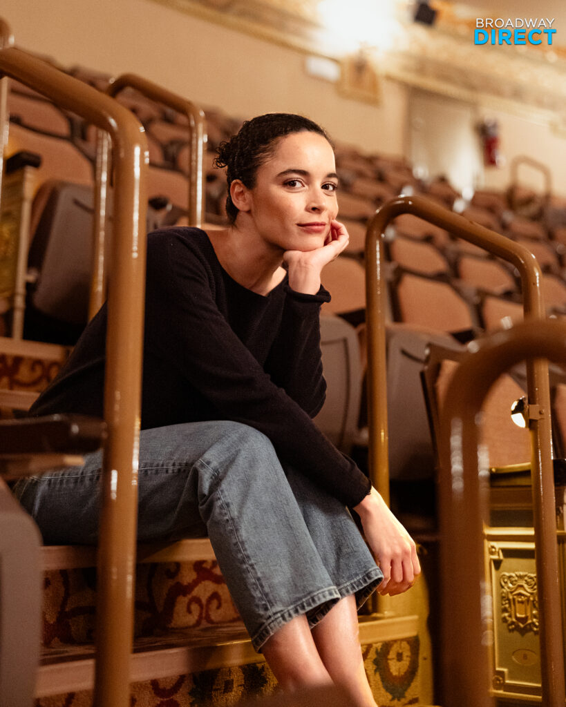 Juliana Canfield in the Golden Theatre. Photo by Angela of York for Broadway Direct.