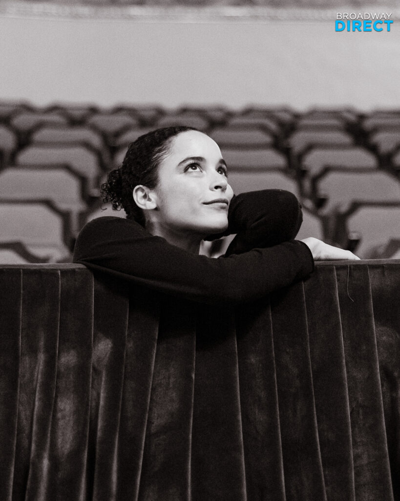 Juliana Canfield in the Golden Theatre. Photo by Angela of York for Broadway Direct.