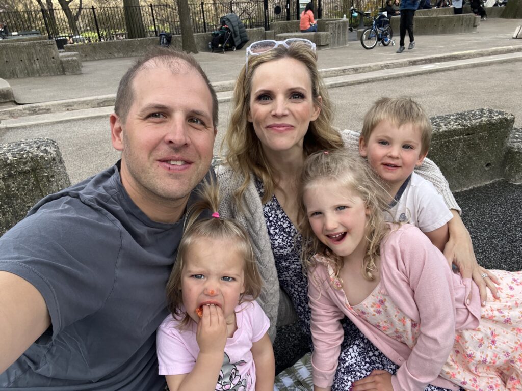 Katie Rose Clarke and her family.