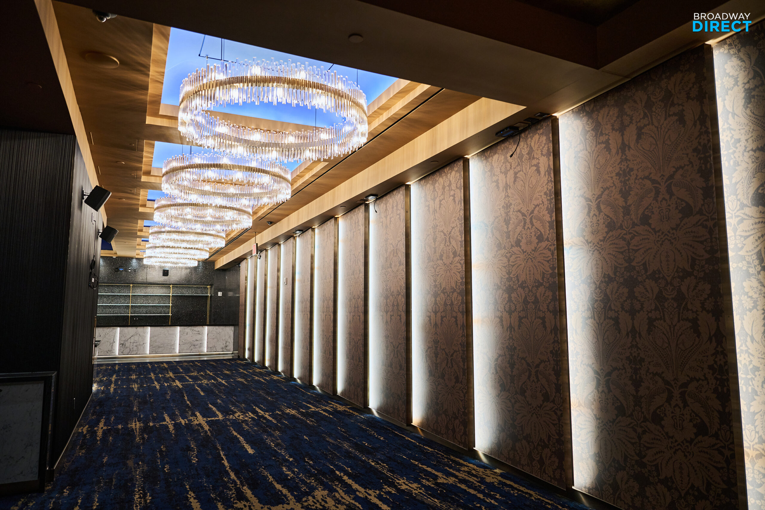 The lobby of the Palace Theatre on Broadway. Photo by Jenny Anderson for Broadway Direct.