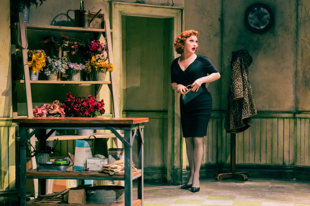 Jinkx Monsoon in <i>Little Shop of Horrors</i>. Photo by Evan Zimmerman for MurphyMade.