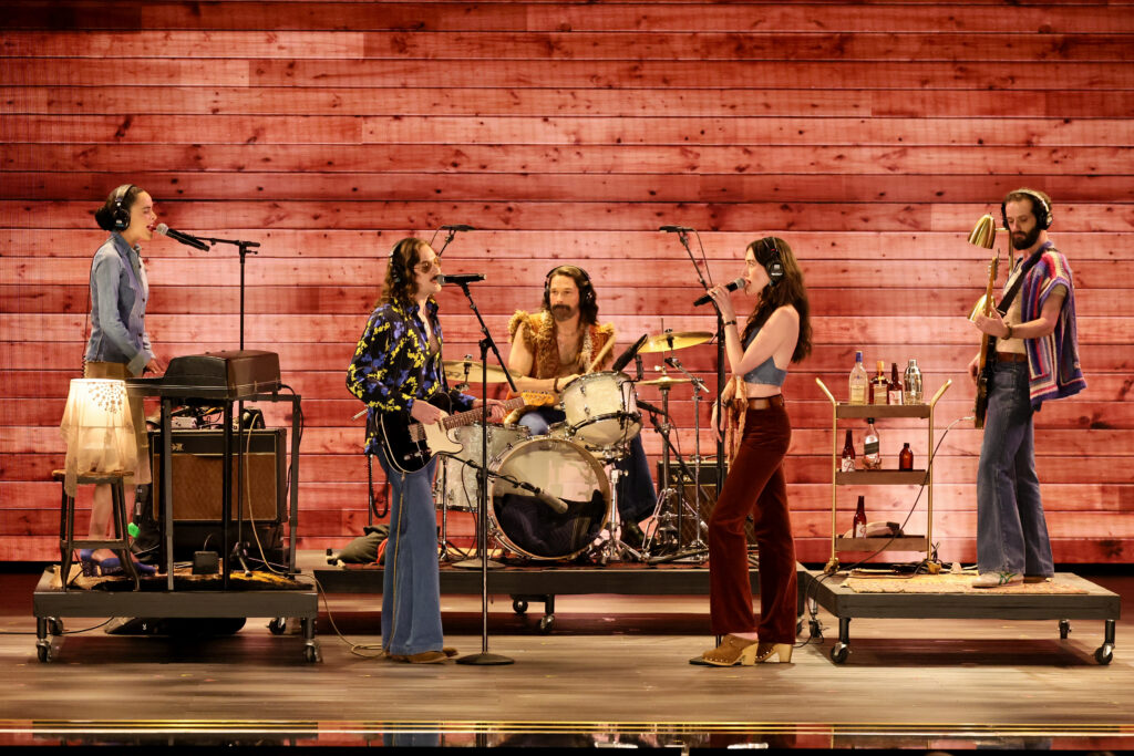 The cast of Stereophonic performs at the 77th Annual Tony Awards. Photo by Theo Wargo/Getty Images for Tony Awards Productions.