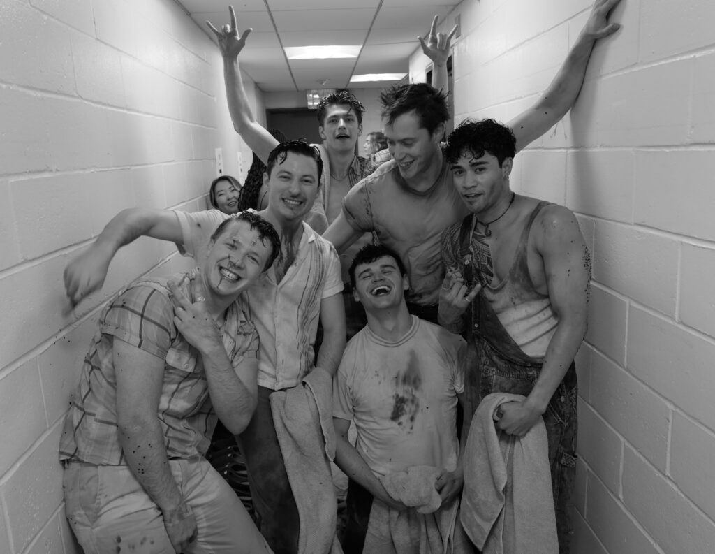 The cast of <i>The Outsiders</i>. Photo by Jenny Anderson.