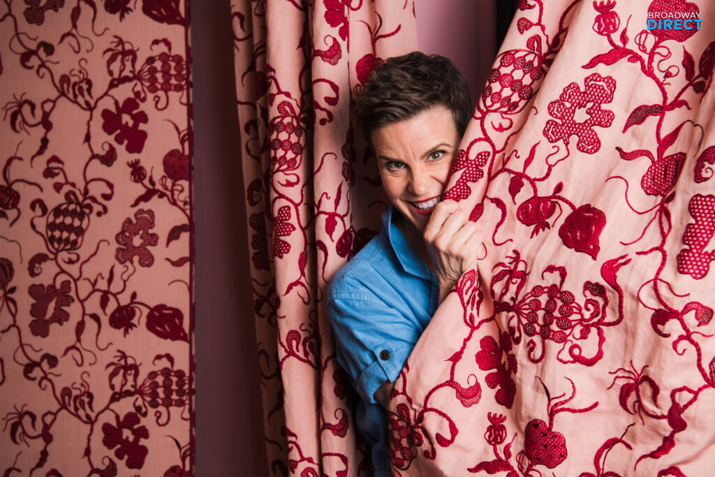 Jenn Colella backstage at the Music Box Theatre. Photo by Natalie Powers.