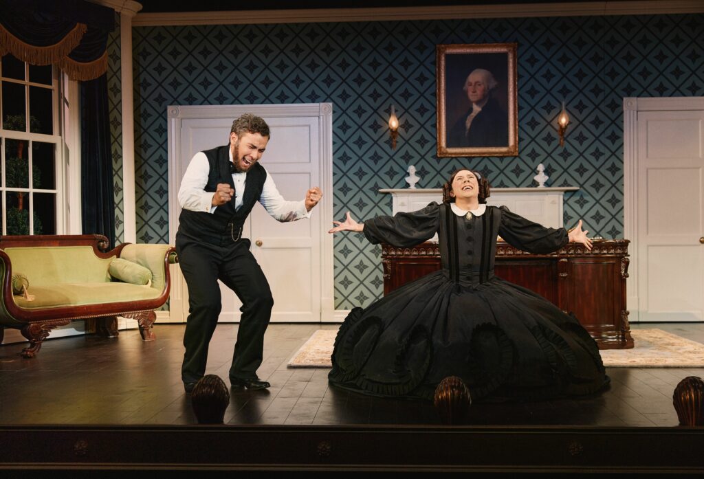 Conrad Ricamora and Cole Escola in Oh, Mary!. Photo by Emilio Madrid.