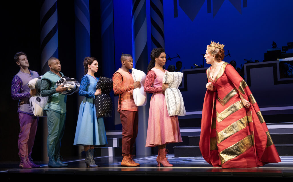 Ana Gasteyer and the cast of Once Upon A Mattress. Photo by Joan Marcus.