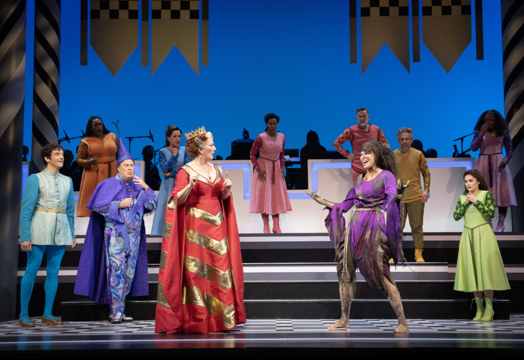 Ana Gasteyer, Sutton Foster, and the cast of Once Upon A Mattress. Photo by Joan Marcus.