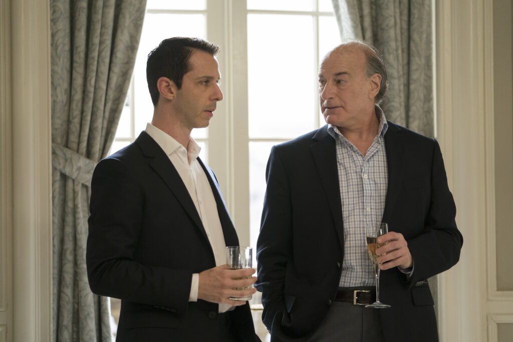 Jeremy Strong and Peter Friedman in Succession. Photo by Peter Kramer/HBO.