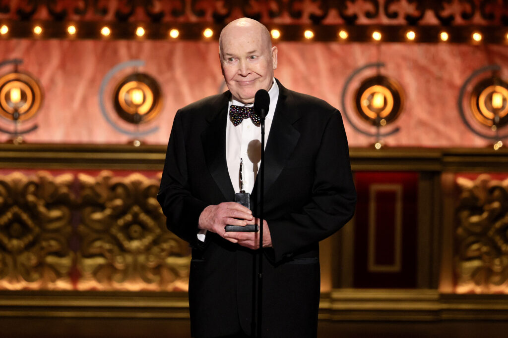 Jack O'Brien accepts a Lifetime Achievement Award onstage during The 77th Annual Tony Awards. Photo by Theo Wargo/Getty Images for Tony Awards Productions.