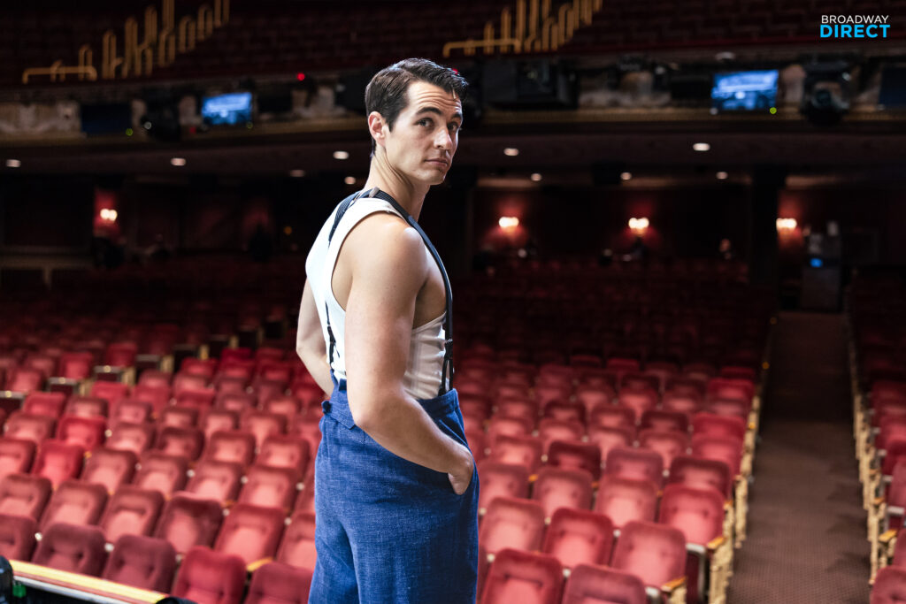 Kyle Selig on stage at Water for Elephants. Photo by Angela of York for Broadway Direct.