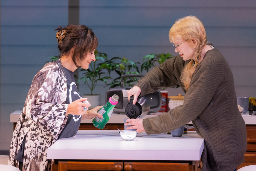 Patti LuPone and Mia Farrow in The Roommate. Photo by Matthew Murphy.