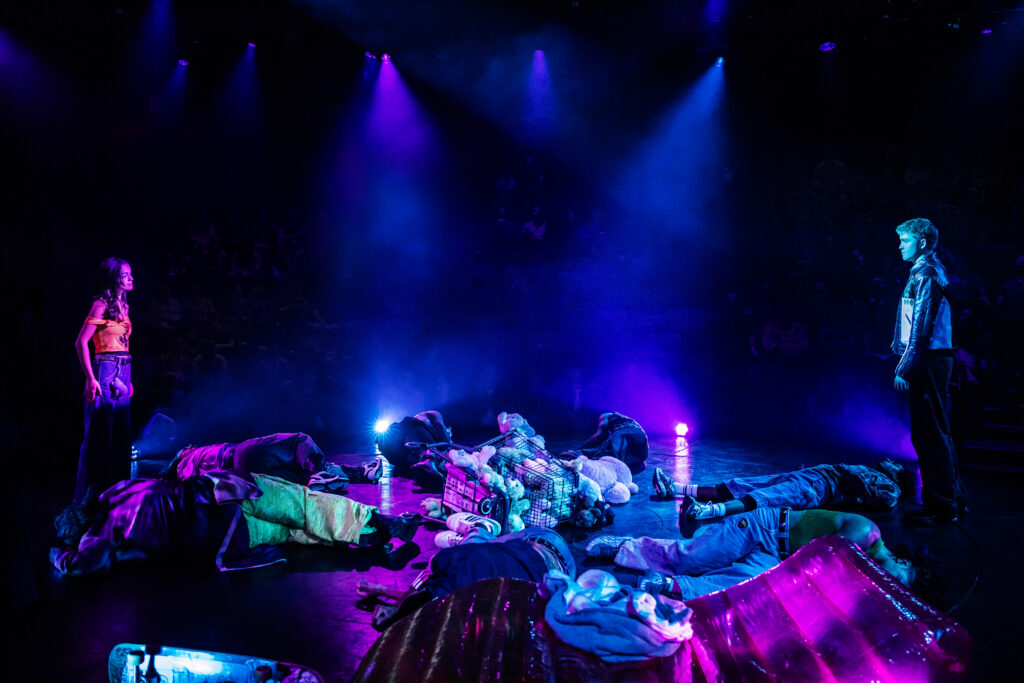 Kit Connor and the cast of Romeo + Juliet. Photo by Matthew Murphy and Evan Zimmerman.