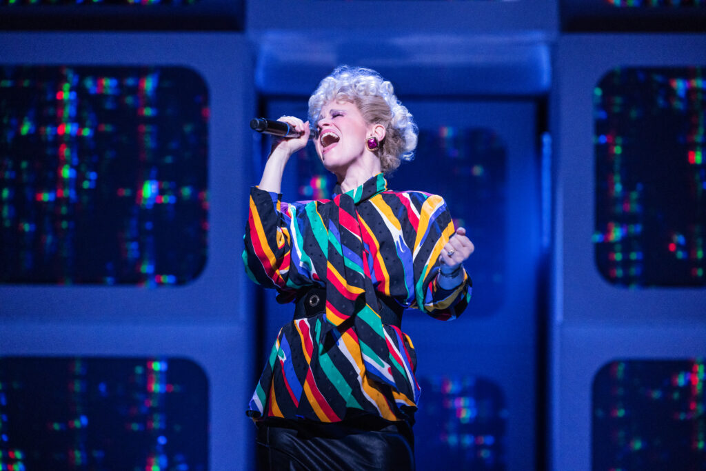 Katie Brayben in Tammy Faye. Photo by Matthew Murphy.